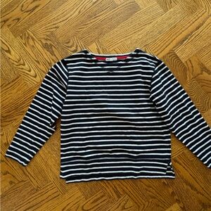Alex Mill Navy and White Striped Top